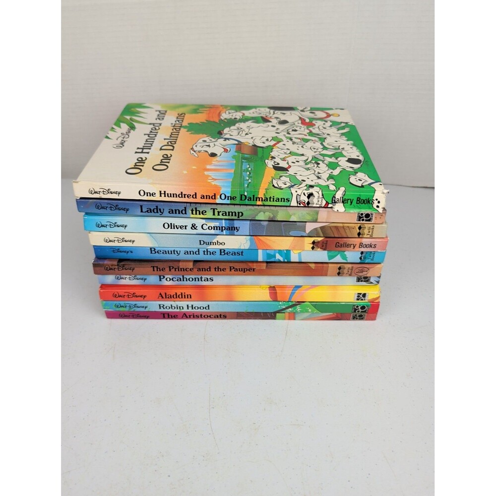 Lot of 8 Vintage Walt Disney Classic Series Oversized Picture Books